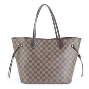 Louis Vuitton Damier Neverfull leather tote bag shoulder VEE